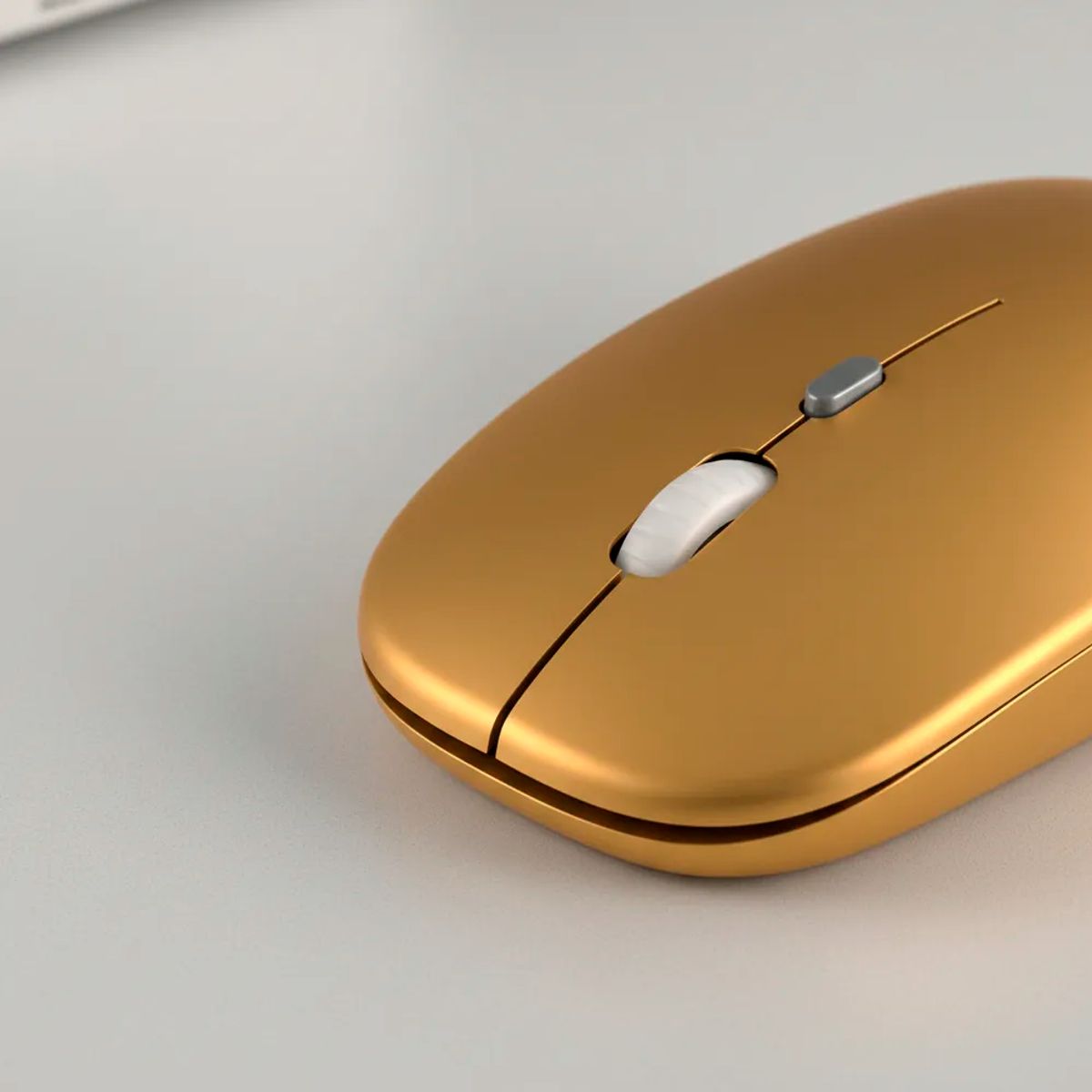 GENERICO - Mouse Inalámbrico Bluetooth Recargable Dorado