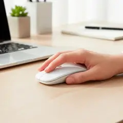 GENERICO - Mouse Inalámbrico Bluetooth Recargable Blanco