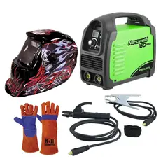 INDURA - Kit Soldadora Indura160A+Máscara Fotosensible RBLYE66+Guante