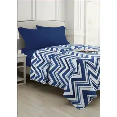 DORAL - Sabana 1.5 plaza 210 hilos COMPOSE 100% poliester Azul Oscuro