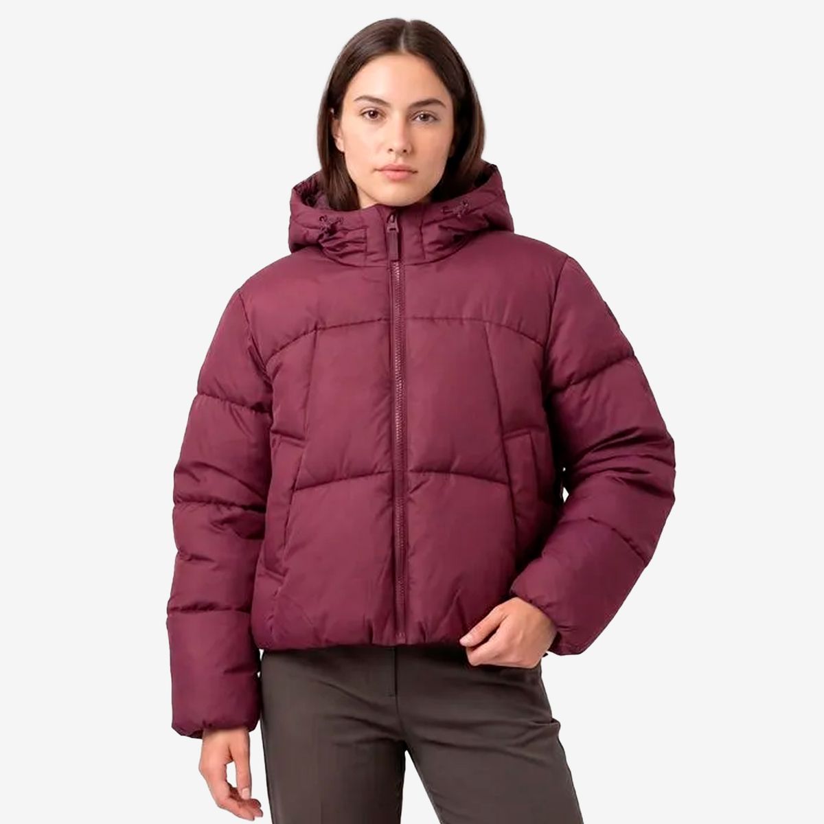 FILA - Chaqueta Fila Puffer Letter Mujer Morado