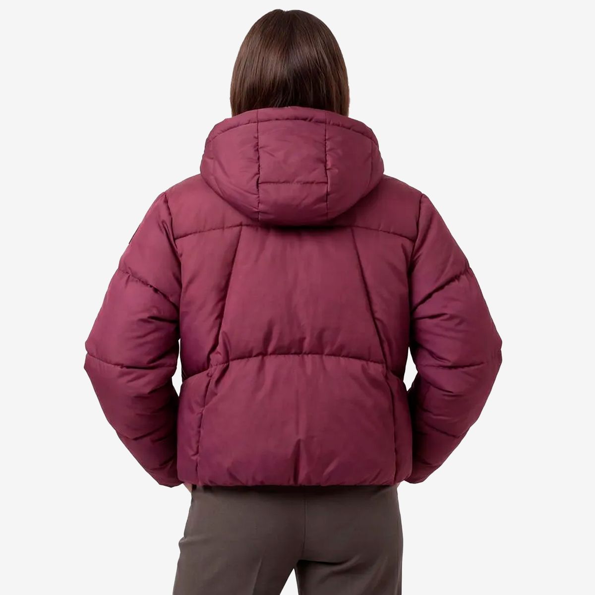 FILA - Chaqueta Fila Puffer Letter Mujer Morado