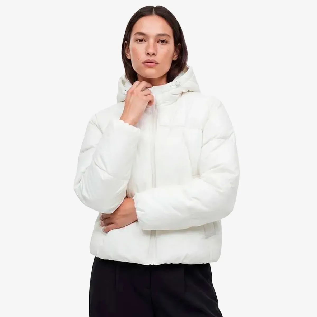 FILA - Chaqueta Fila Puffer Letter Mujer Blanco