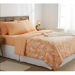 DORAL - Sabana 1.5 plaza 210 hilos COMPOSE 100% poliester Naranja