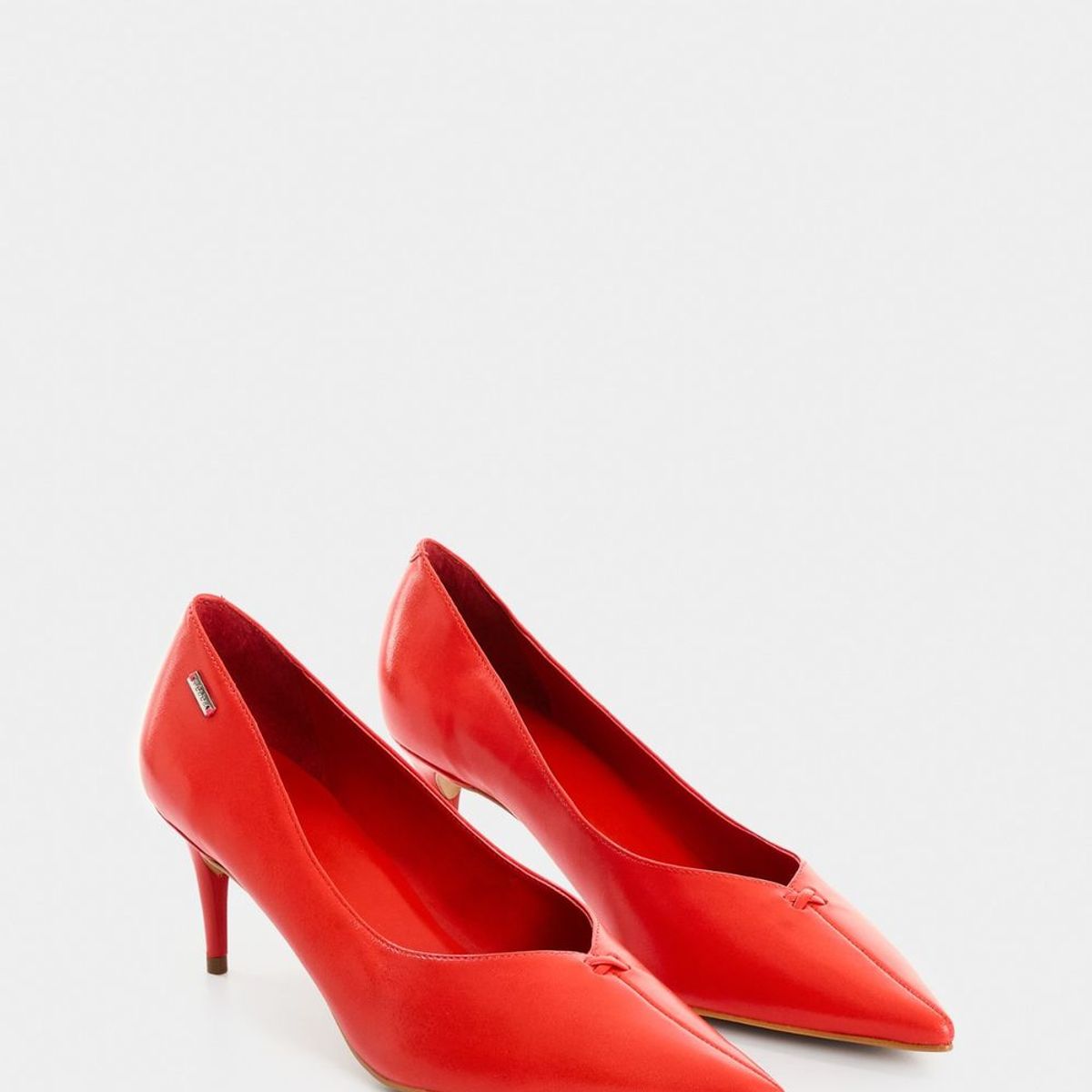 VELEZ - Vélez Zapato Taco Jacinto De Cuero  Mujer Stiletto Rojo
