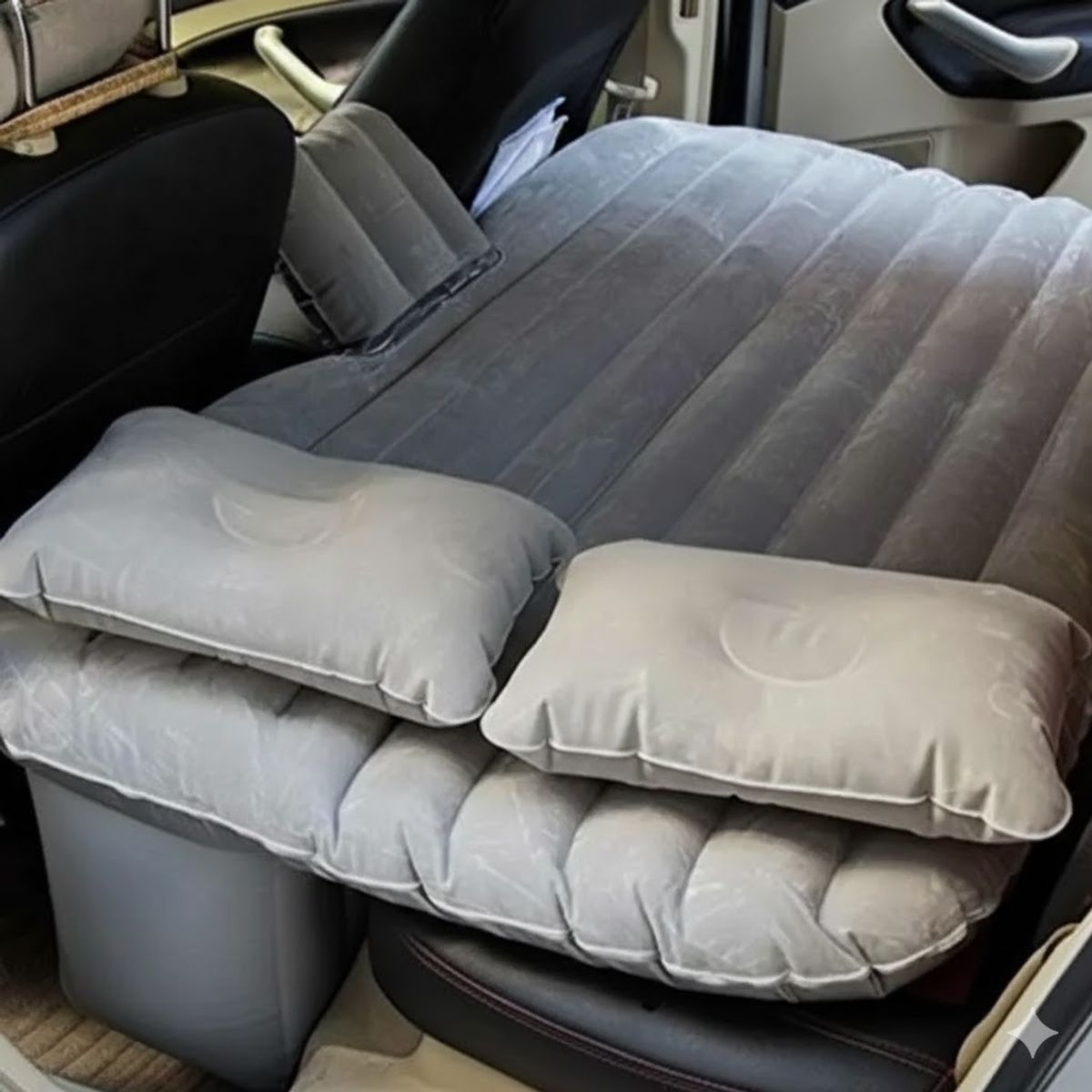 GENERICO - Colchon Inflable Con Compresor Y Almohadas Para Auto