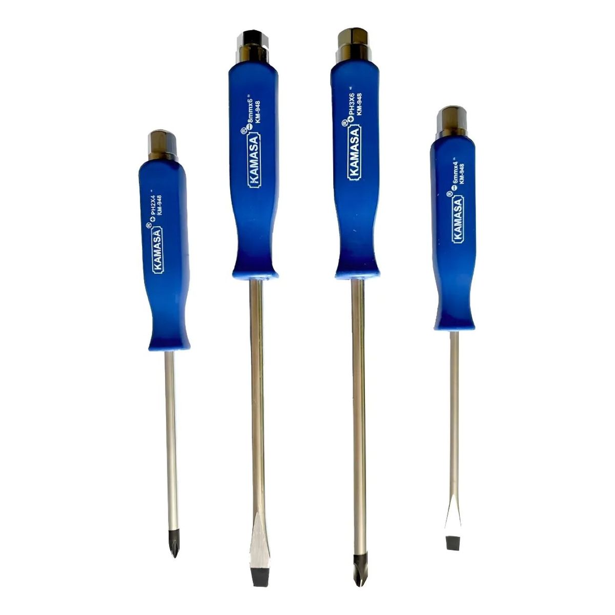 KAMASA - Set / Kit Juego Destornilladores De Golpe 4 Piezas Kamasa