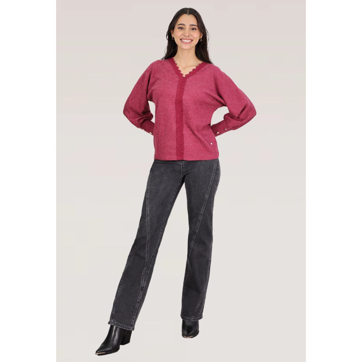TENTATION - JEANS RECTO CORTES T. ALTO