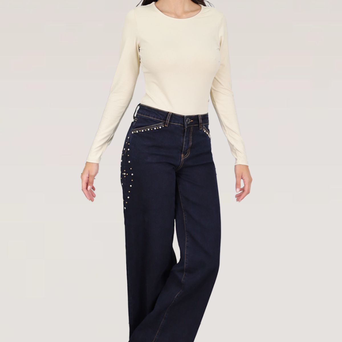 TENTATION - WIDE LEG TACHAS  TIRO MEDIO