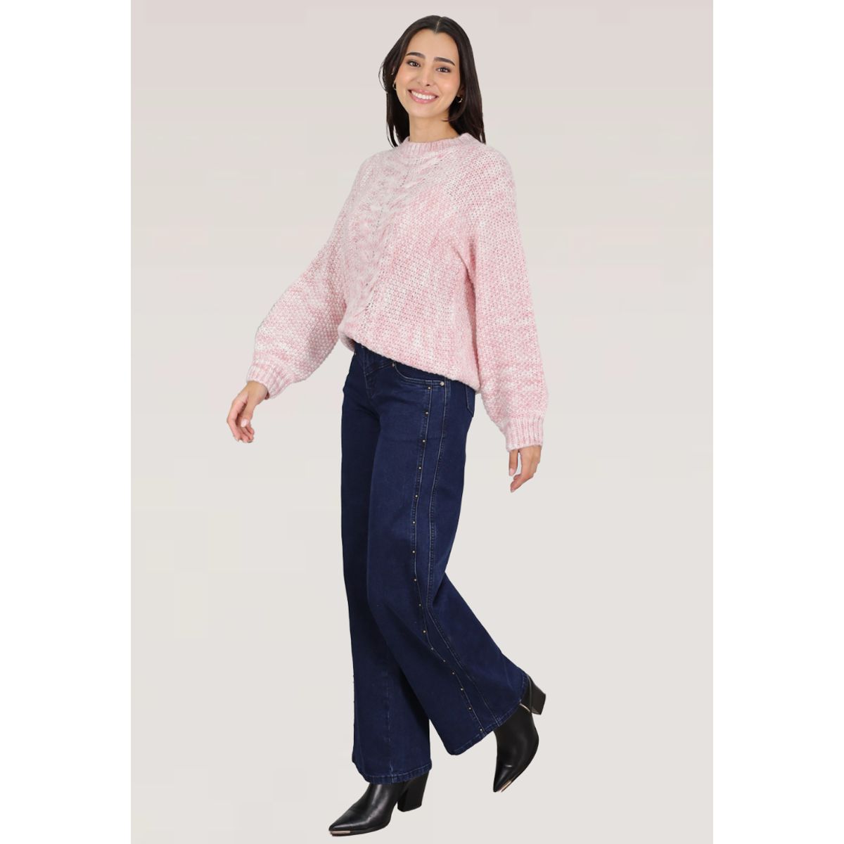 TENTATION - WIDE LEG TACHAS Y CORTE TIRO MEDIO