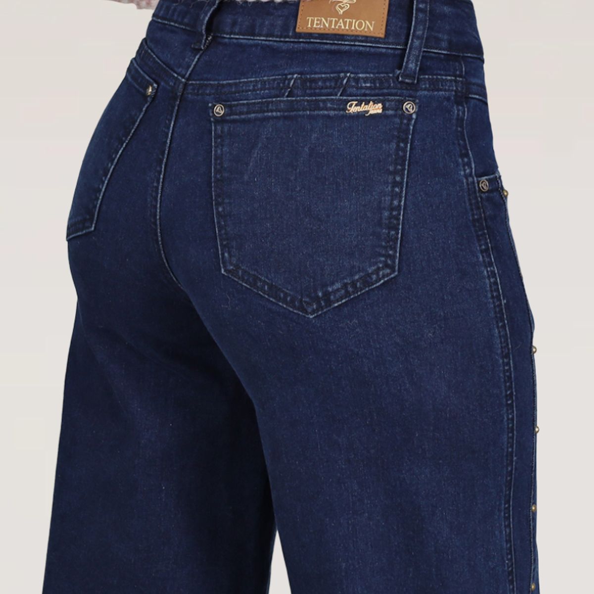 TENTATION - WIDE LEG TACHAS Y CORTE TIRO MEDIO