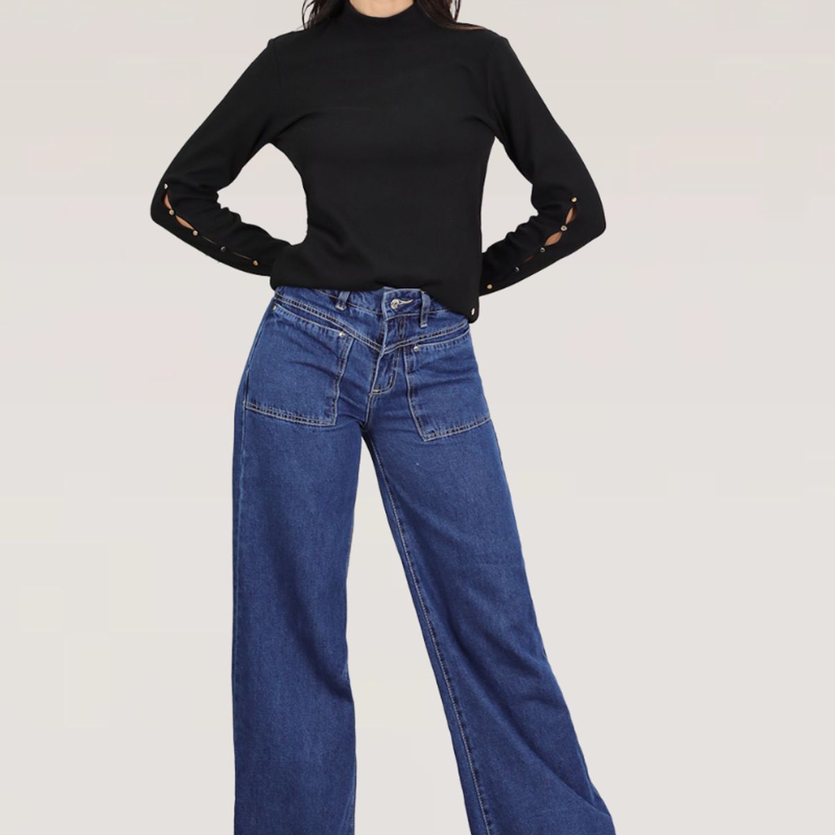 TENTATION - WIDE LEG  BOLS. PARCHE CONFORT