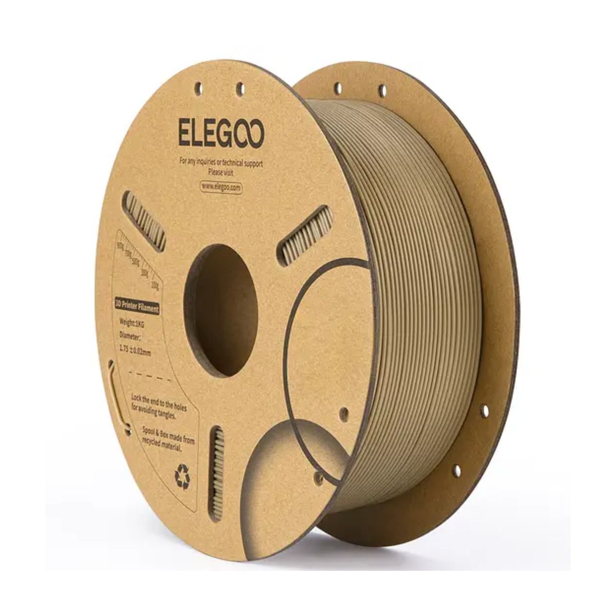 ELEGOO - Filamento PLA Madera con Polvo de Cobre 1kg Elegoo