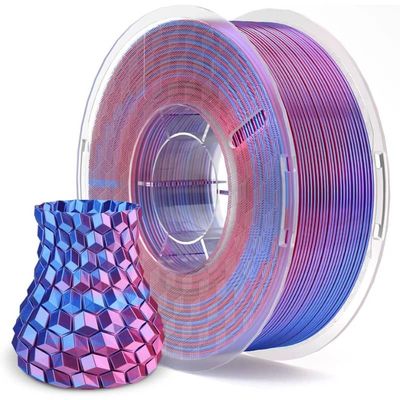 Elegoo Filamento Pla Silk O Seda Bicolor Azul Morado 1Kg