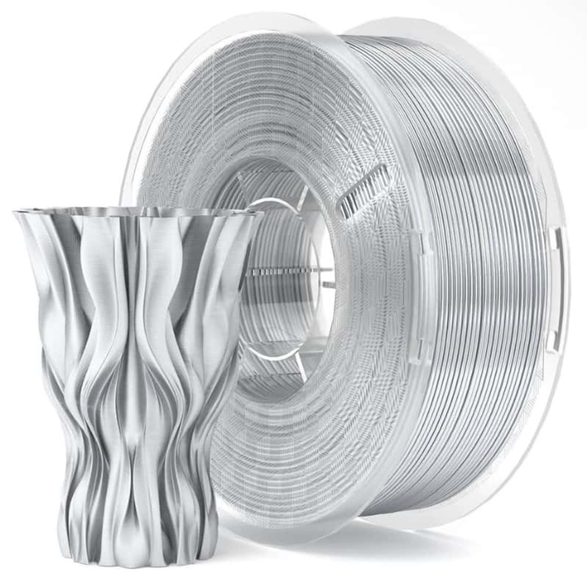 ELEGOO - Filamento PLA Silk o Seda Plateado o Plata 1kg Elegoo