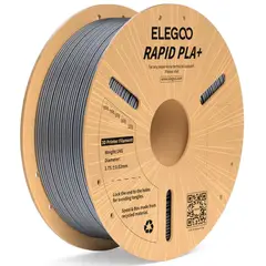 ELEGOO - Filamento PLA+ RAPID Alta Velocidad Plateado 1kg
