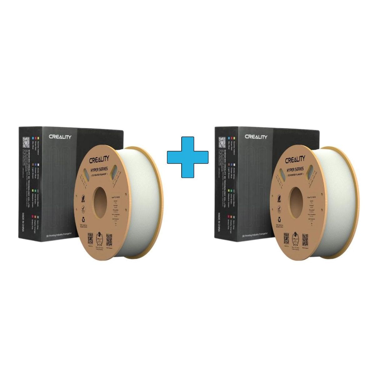 CREALITY - Pack 2 x Filamento PLA High Speed Blanco  1kg Creality