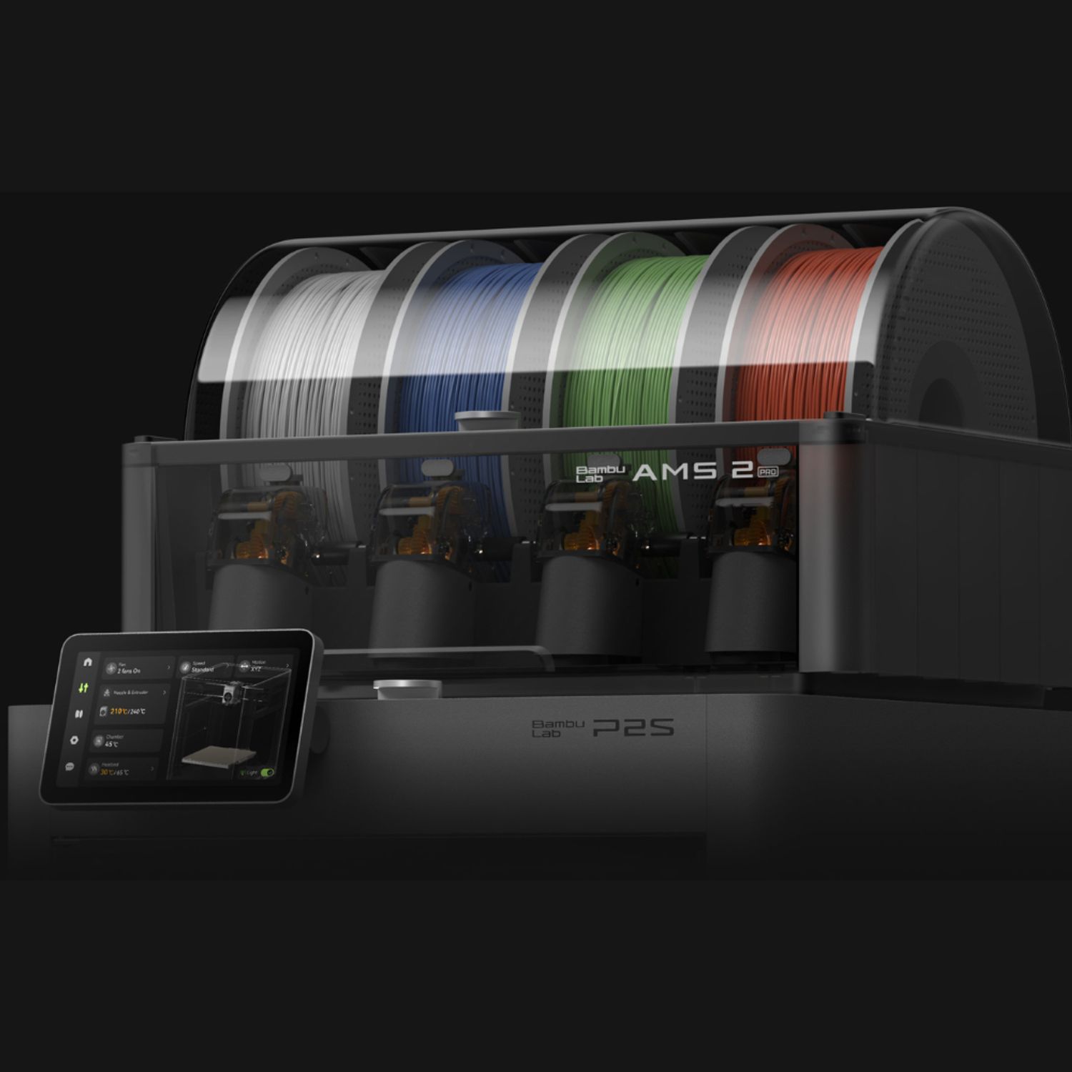 BAMBU LAB Impresora 3D BAMBU LAB P2S Combo Multicolor Alta