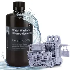 ELEGOO - Resina Lavable al Agua 2.0 Gris para Impresoras 3D 1000g - Resinas