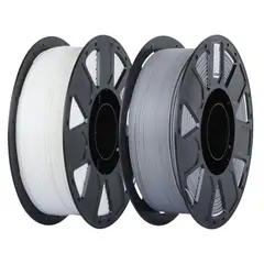 ENDER - Pack x 2 Filamentos PLA Gris + Blanco 1kg Pack Listo - Filamentos