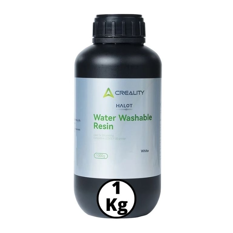 Resina Lavable al Agua Blanca para Impresoras 3D 1000g Creality Halot - Resinas