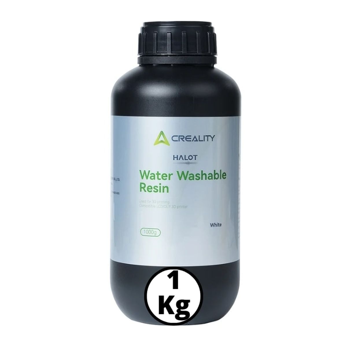 CREALITY - Resina Lavable al Agua Blanca para Impresoras 3D 1000g Creality Halot - Resinas