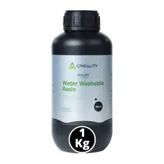 CREALITY - Resina Lavable al Agua Negra para Impresoras 3D 1000g Halot - Resinas