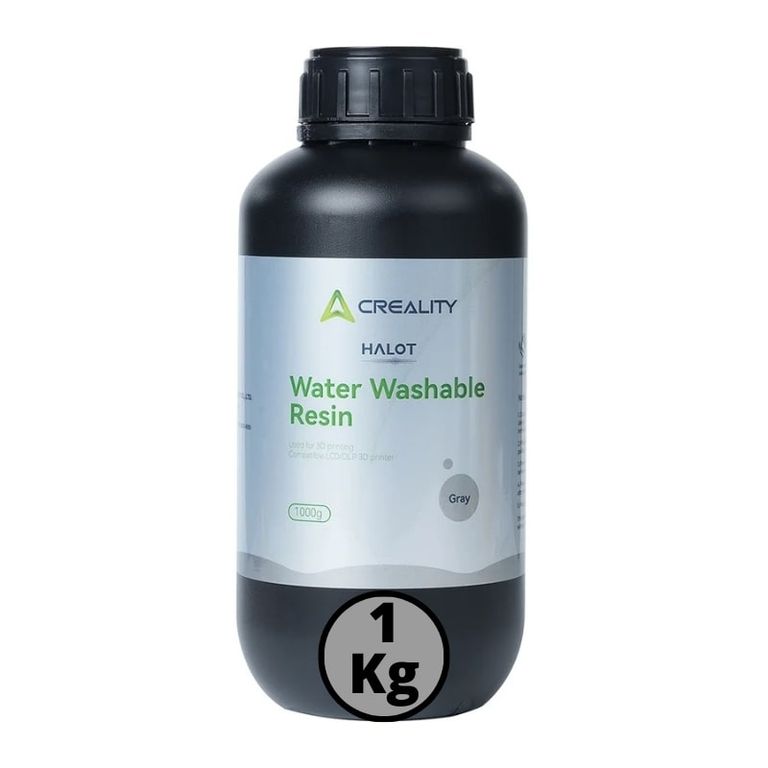 Resina Lavable al Agua Gris para Impresoras 3D 1000g Creality Halot - Resinas