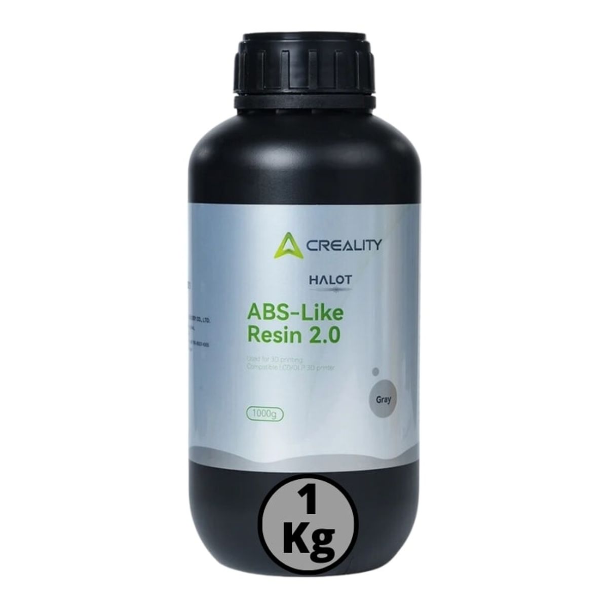 CREALITY - Resina Tipo ABS Gris para Impresoras 3D 1000G Creality Halot - Resinas