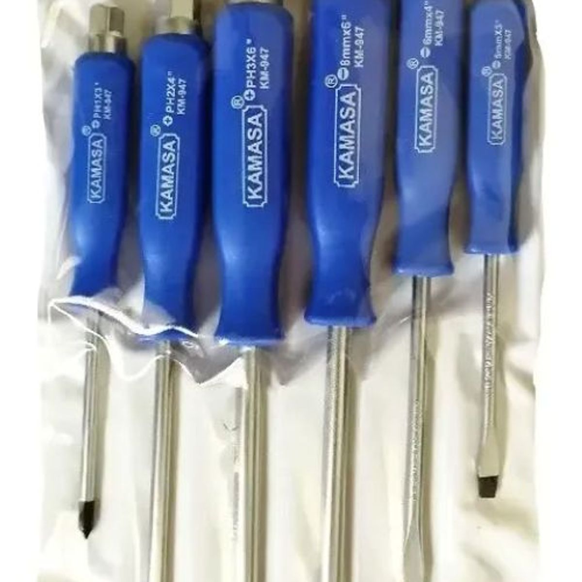 KAMASA - Set / Kit Juego Destornilladores De Golpe 6 Piezas Kamasa