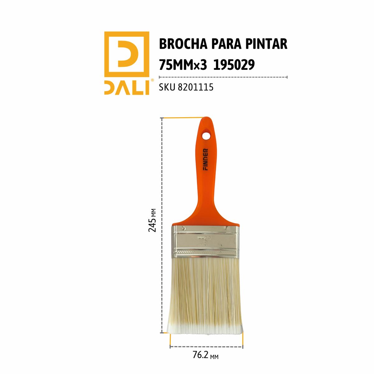 DALI - Brocha para Pintar 75mm×3 FD 195029