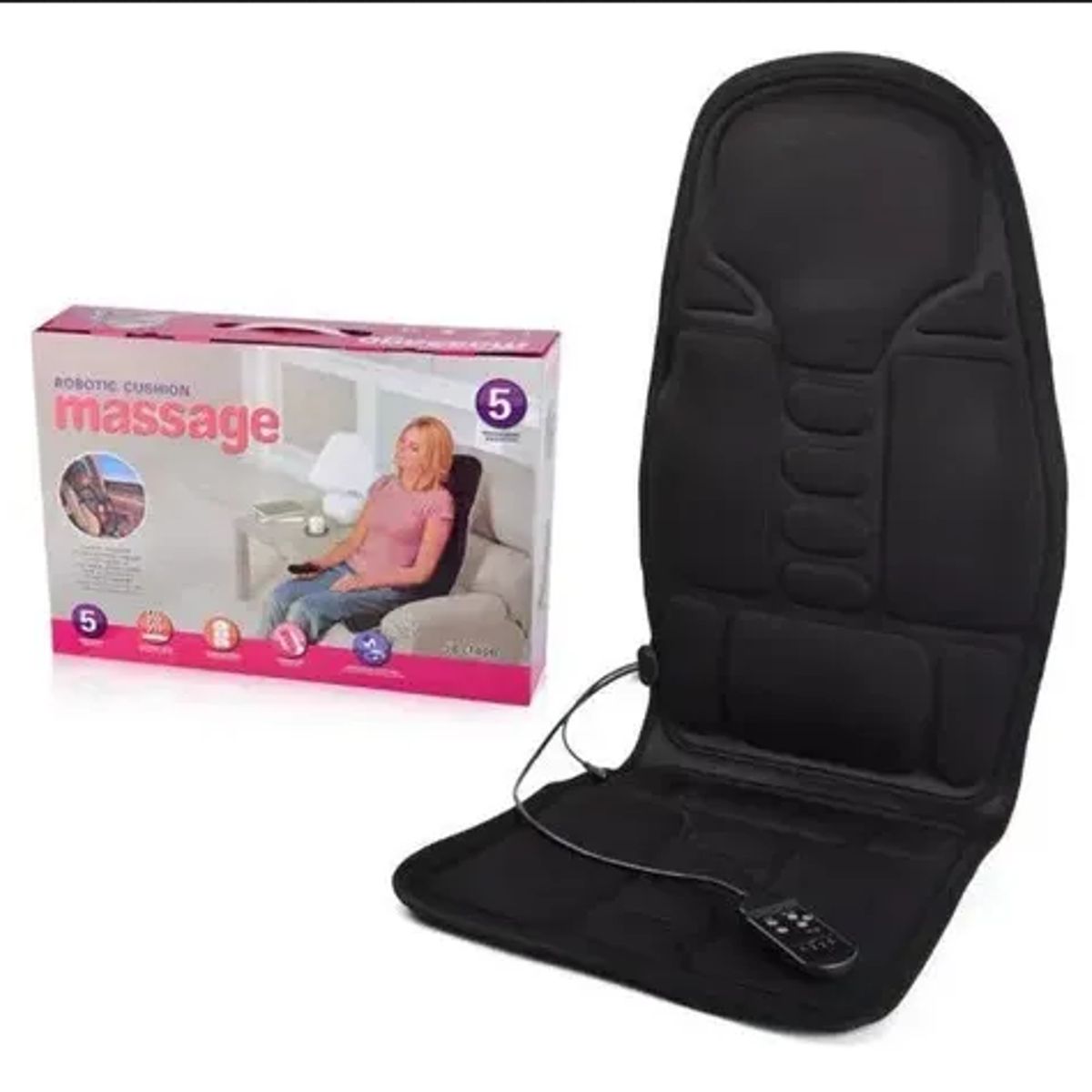 GENERICO - Cojin Para Respaldo Masajeador Silla Sillon Portatil
