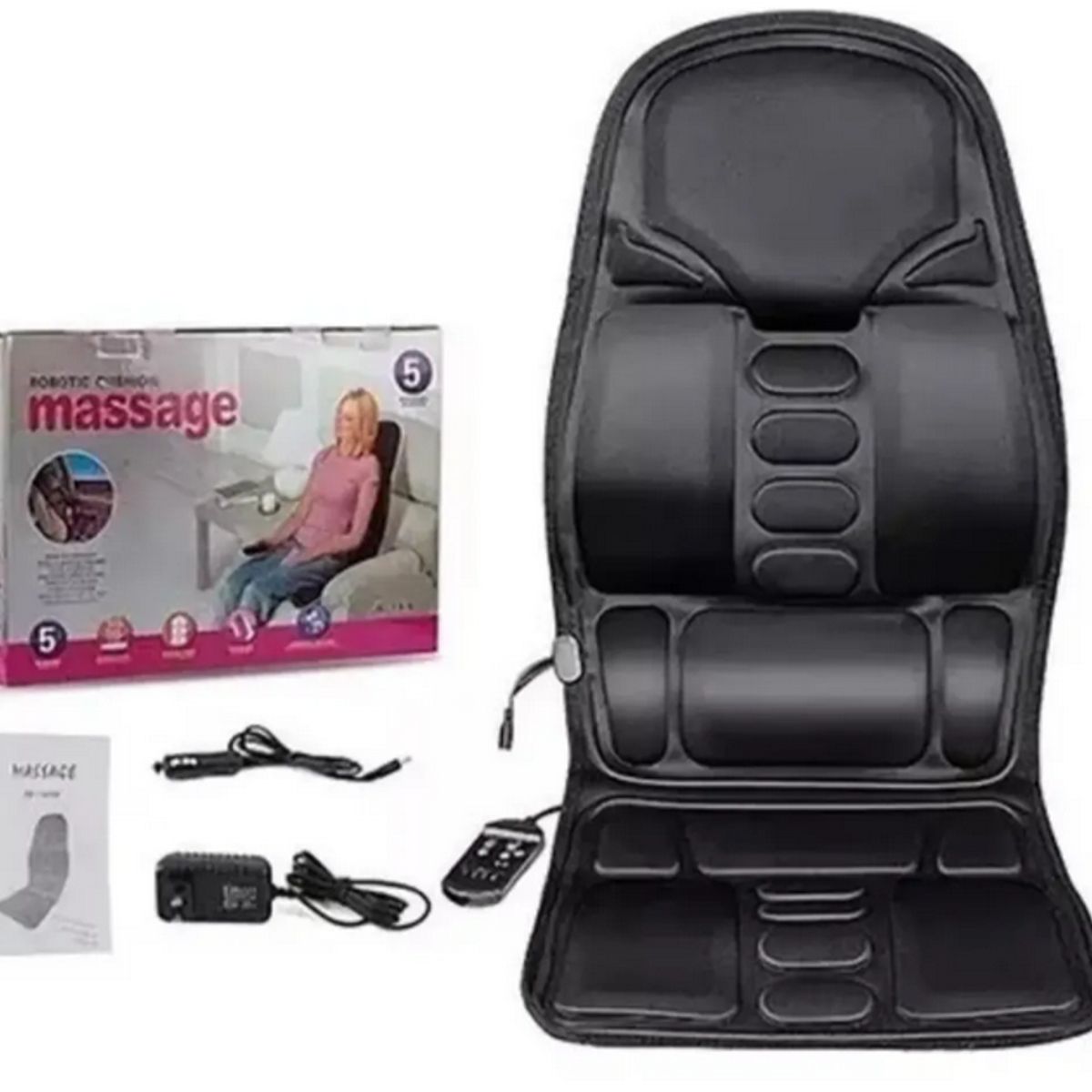 GENERICO - Cojin Para Respaldo Masajeador Silla Sillon Portatil