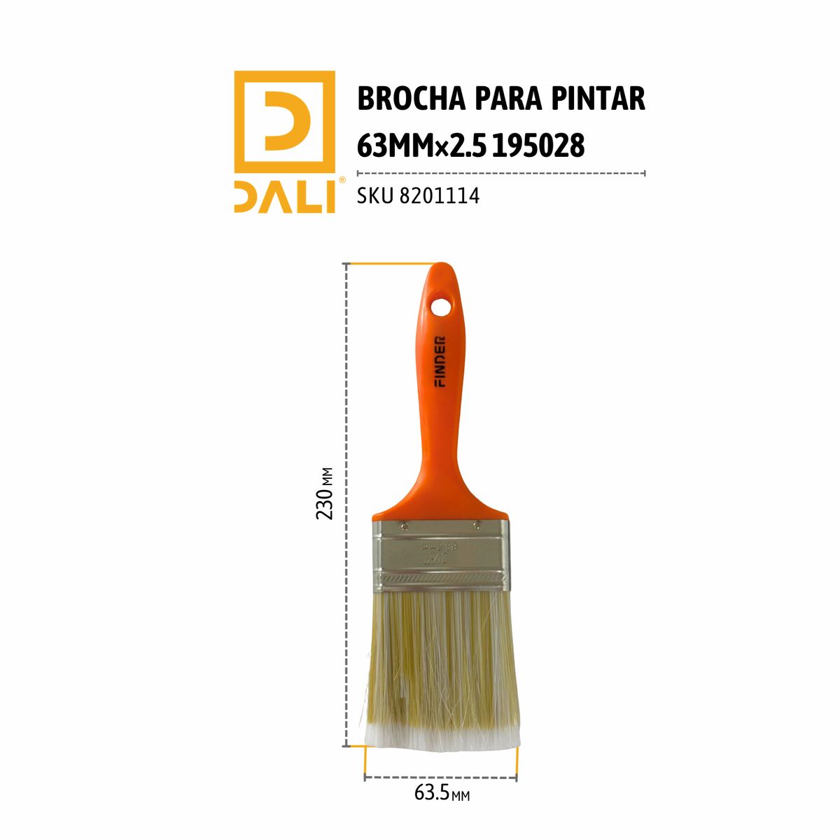 DALI - BROCHA PARA PINTAR 63MM×2.5 195028