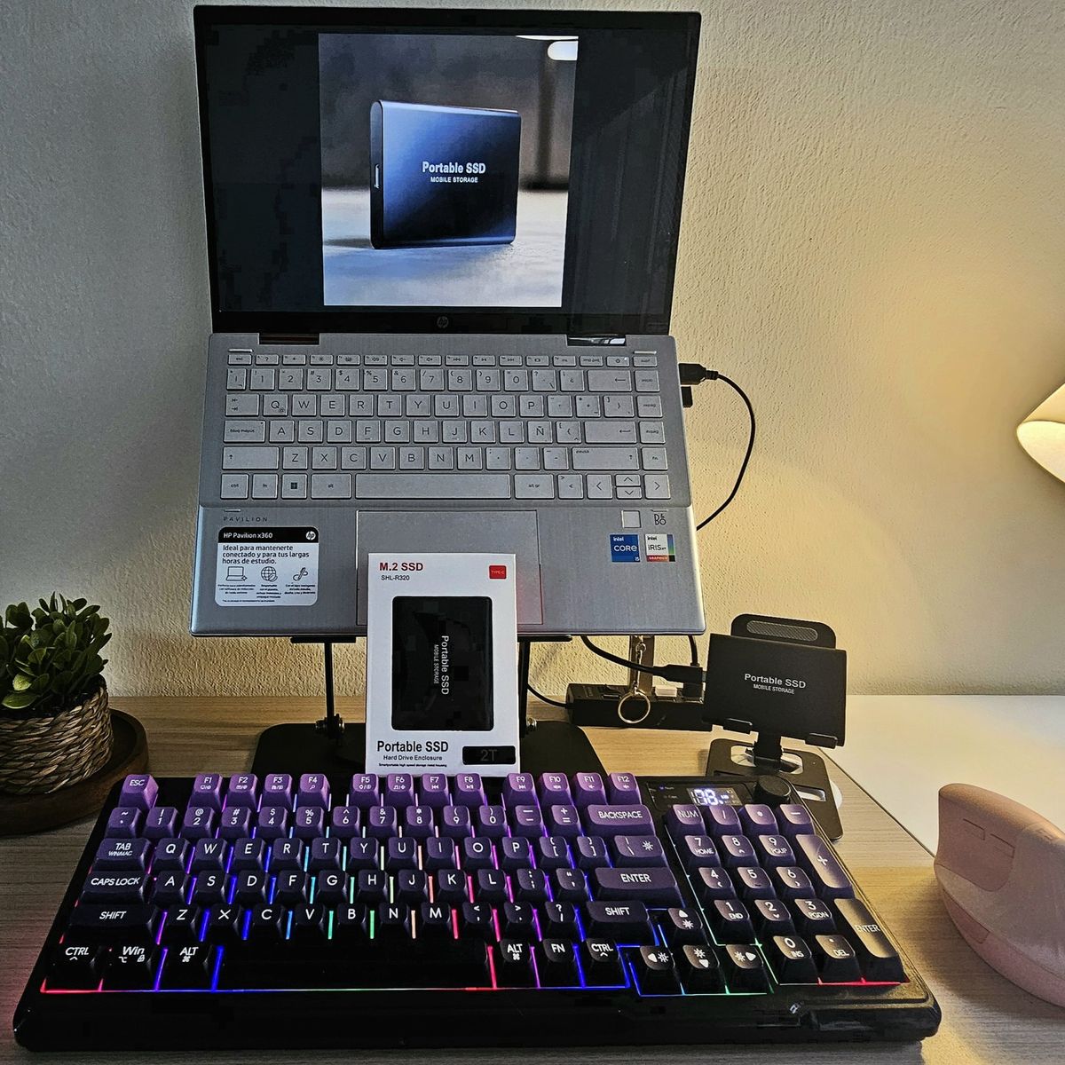 GENERICO - Disco Externo 1TB Portátil Tipo C - Compatible con PC y Android