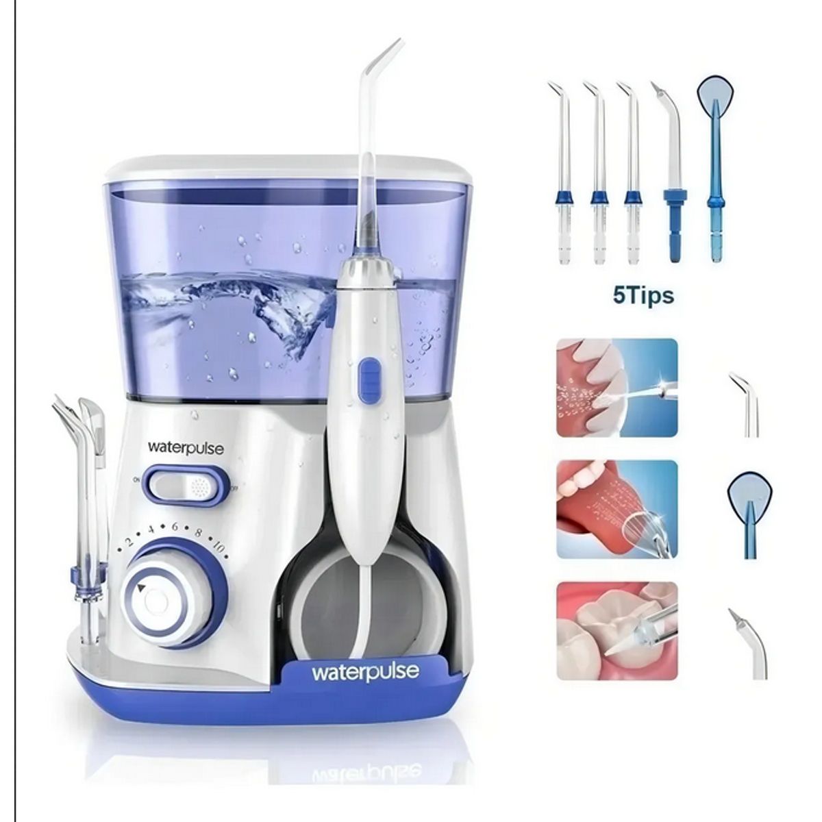 GENERICO - Irrigador Bucal Waterpulse V300 Blue Blanco