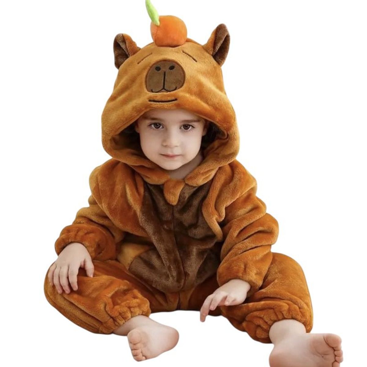 UNO - Pijama Y Disfraz enterito Capibara Bebe Kigurumi