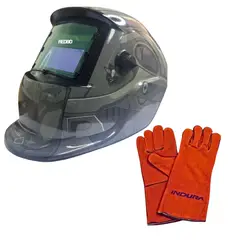 REDBO - Máscara Para Soldar Profesional + Guante RBLYE95H