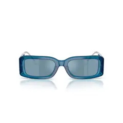 DIESEL - Anteojos De Sol DL2017U Bilayer Blu Transp Light Blu Mirror Silver Unisex
