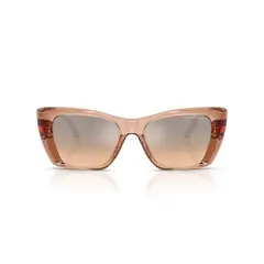 MICHAEL KORS - Anteojos De Sol MK2270U Tokyo Light Brown Transparent Silver Khaki Flash Mujer