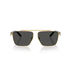 DOLCE&GABBANA - Anteojos De Sol Dolce DG2336 Gold Dark Grey Hombre