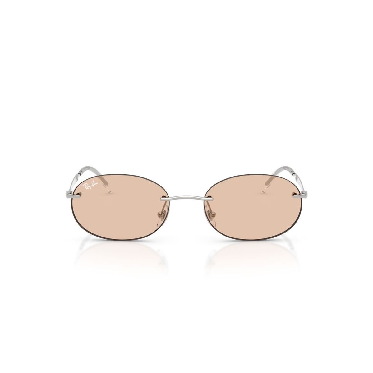 RAY BAN - Anteojos De Sol Ray-Ban RB3767 Silver Photo Amber Dark Unisex
