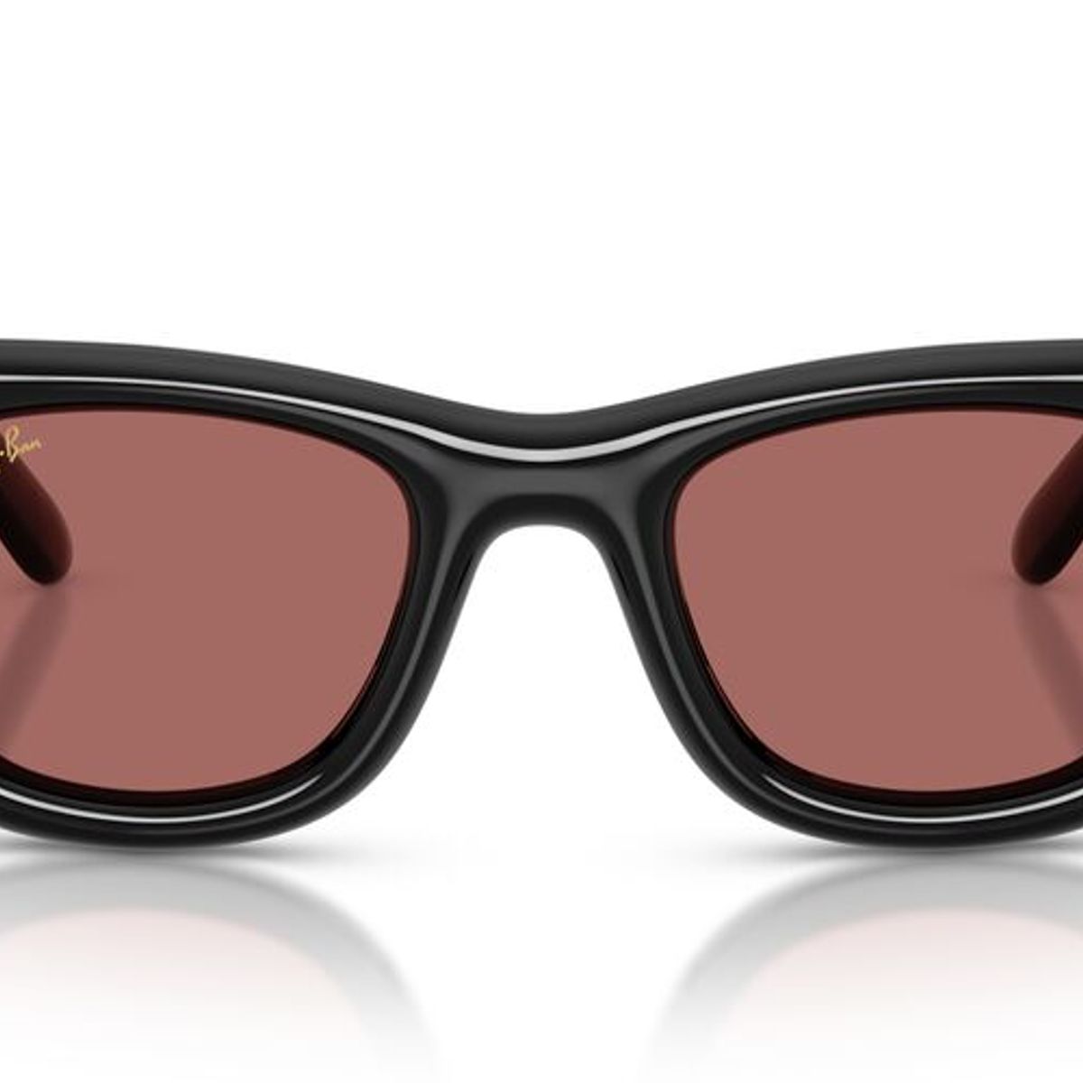 RAY BAN - Anteojos De Sol Ray-Ban RB4940 Wayfarer Puffer Black Dark Violet Unisex