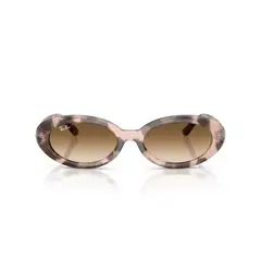 RAY BAN - Anteojos De Sol Ray-Ban RB2223 Opal Pink Havana Clear Gradient Brown Mujer