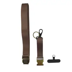 JOIGO - Strap Colgante con Broche Para Celular Marron