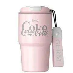 COCA COLA - Vaso Mug para Frio/Caliente - Rosa 590 ML