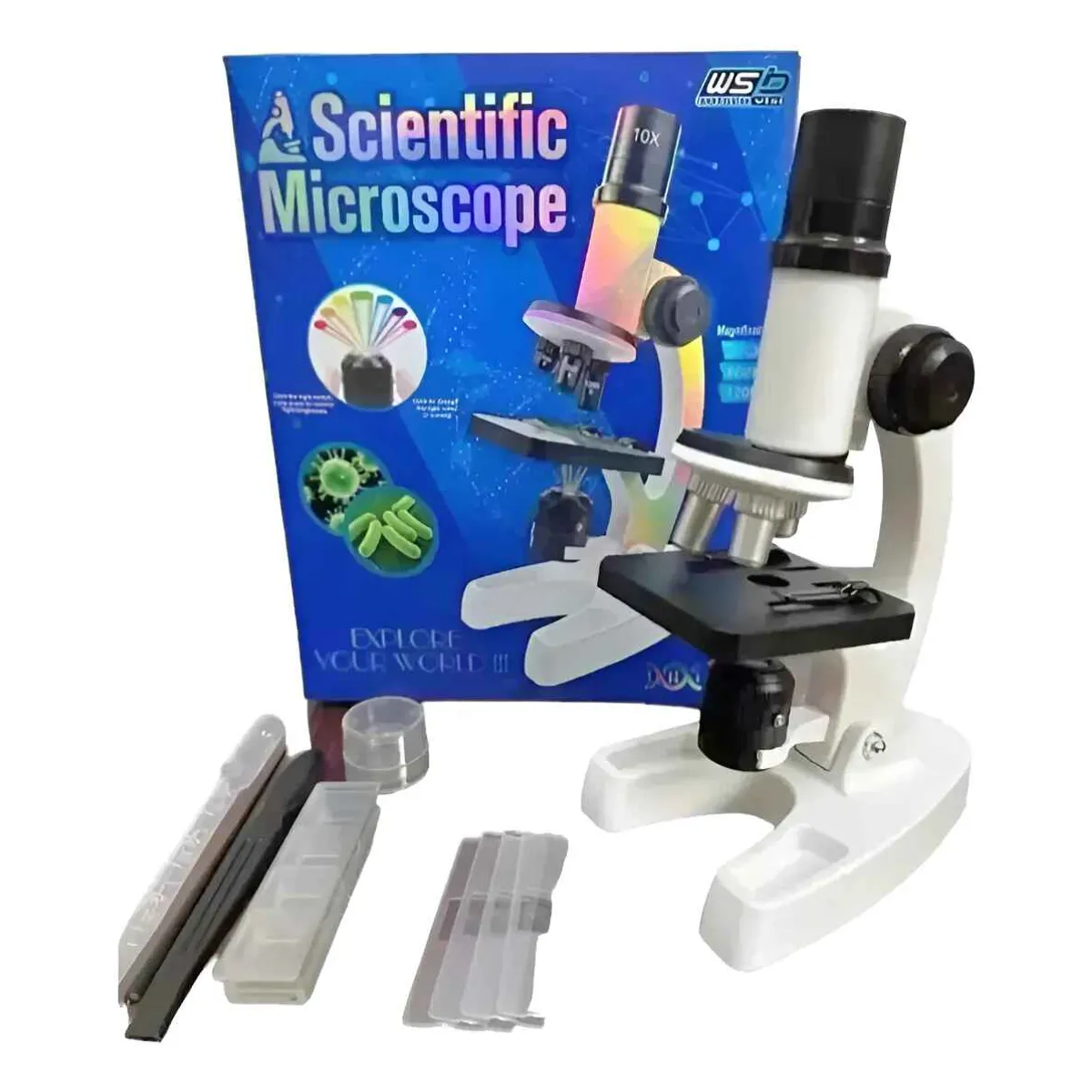 GENERICO - Microscopio Kit De Ciencia Para Niños Juguete Educativo
