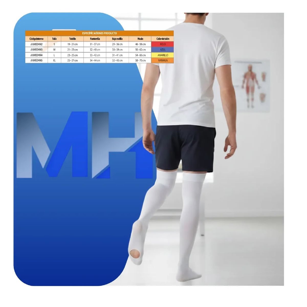 CRANBERRY - Pack X3 Pares Medias De Compresion Antiembolicas Cranberry Talla L