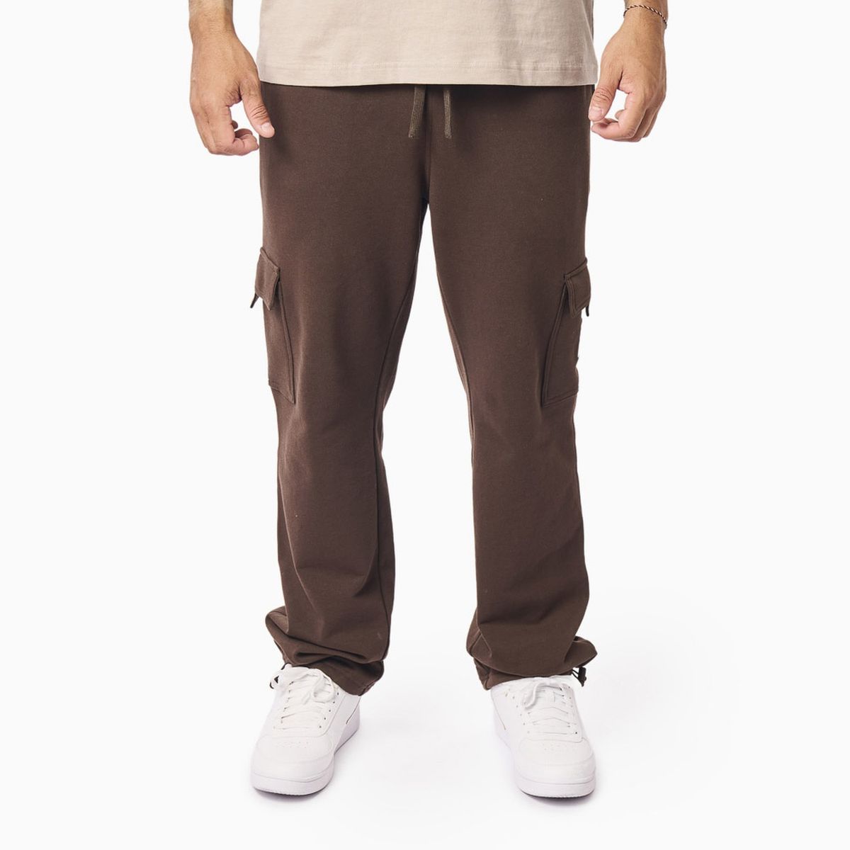 FILA - Pantalón Fila Comfort Letter Hombre Cafe