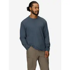 MARMOT - Polera Hombre Airexchange Upf 50 Crew Ls Azul